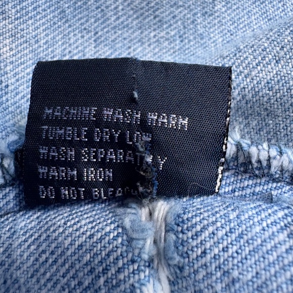 Furst of a Kind Women's Distressed Denm Jacket - "Flying Circus" Medium - Picture 16 of 16